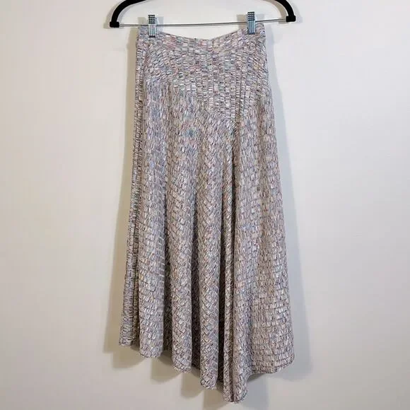 Vanessa Virginia Anthropologie NWT Asymmetric Midi Lined Spring Skirt Women XS - Picture 2 of 9